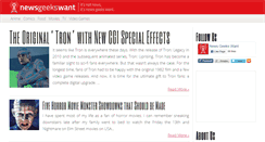 Desktop Screenshot of newsgeekswant.com